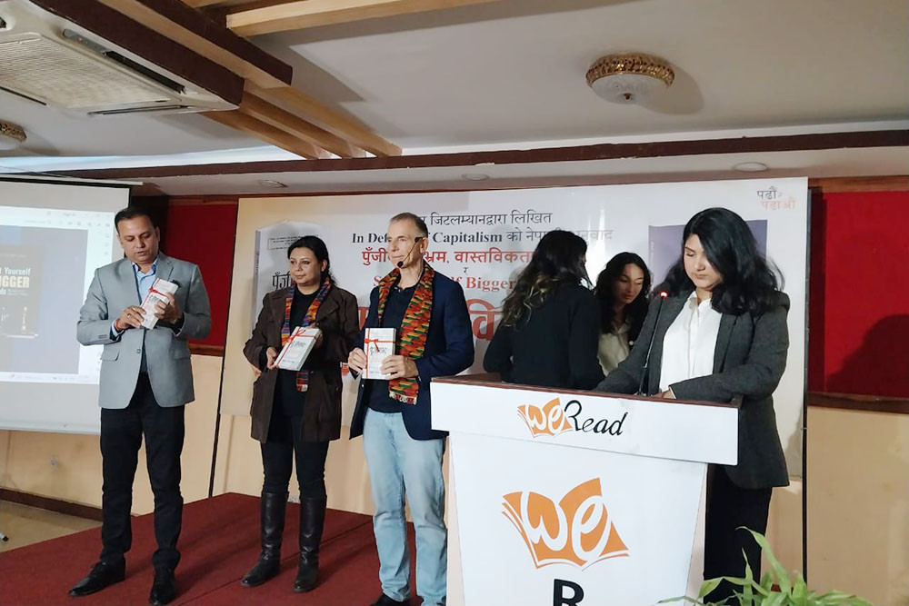 Author Zitelmann's ‘Set Yourself Bigger Goals’ and Nepali version of ‘In Defense of Capitalism’ launched